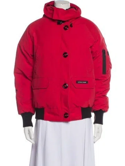 Pre-owned Canada Goose Down Coat In Red