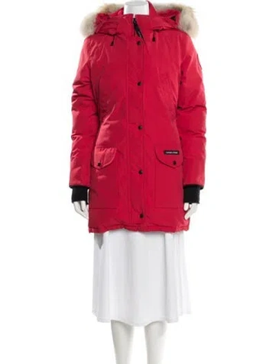 Pre-owned Canada Goose Down Coat In Red