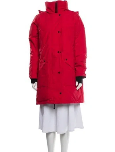 Pre-owned Canada Goose Down Coat In Red
