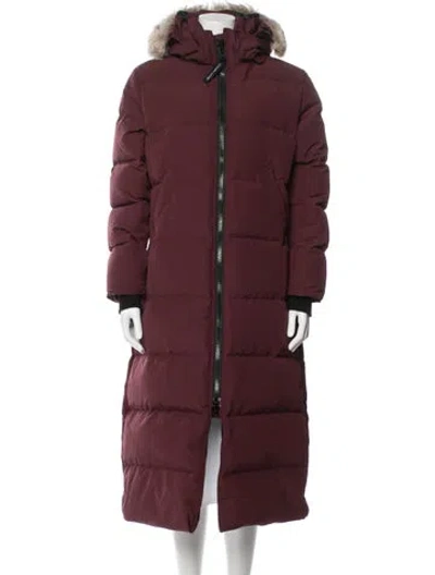 Pre-owned Canada Goose Down Coat In Red