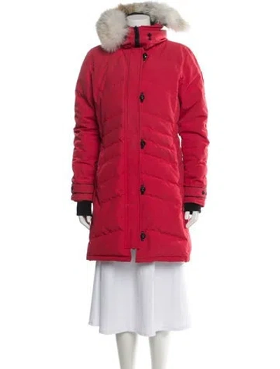 Pre-owned Canada Goose Down Coat In Red
