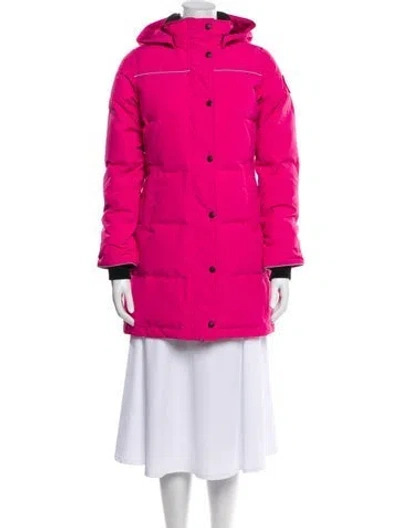 Pre-owned Canada Goose Down Coat In Red