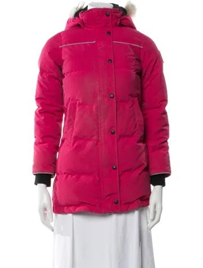Pre-owned Canada Goose Down Coat In Red