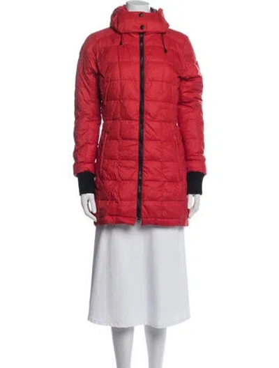 Pre-owned Canada Goose Down Coat In Red