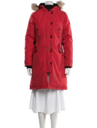 Pre-owned Canada Goose Down Coat In Red