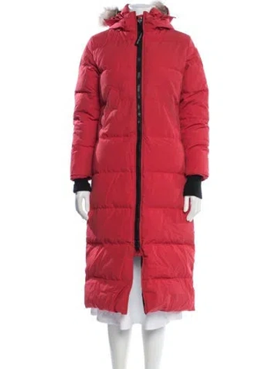 Pre-owned Canada Goose Down Coat In Red