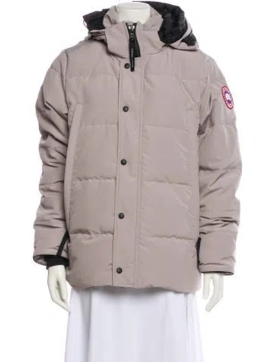 Pre-owned Canada Goose Down Coat W/ Tags In Gray