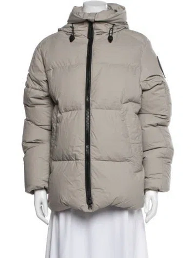 Pre-owned Canada Goose Down Coat W/ Tags In Neutral