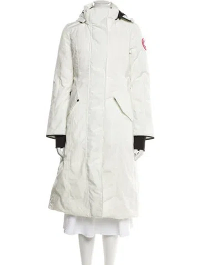 Pre-owned Canada Goose Down Coat W/ Tags In White