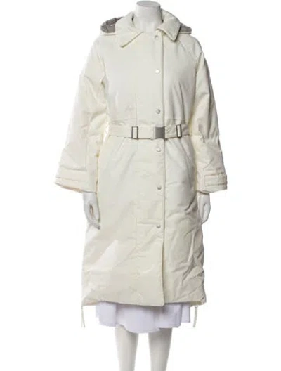 Pre-owned Canada Goose Down Coat In White