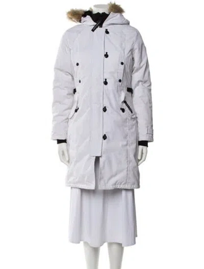 Pre-owned Canada Goose Down Coat In White
