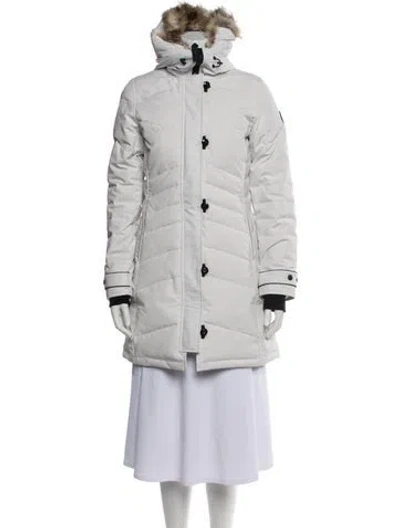 Pre-owned Canada Goose Down Coat In White