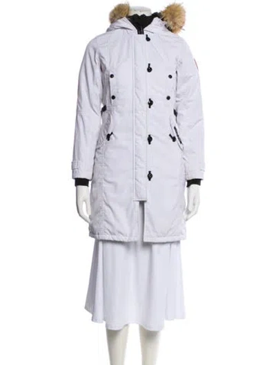 Pre-owned Canada Goose Down Coat In White