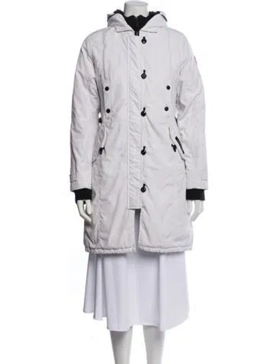 Pre-owned Canada Goose Down Coat In White