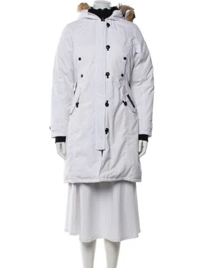 Pre-owned Canada Goose Down Coat In White