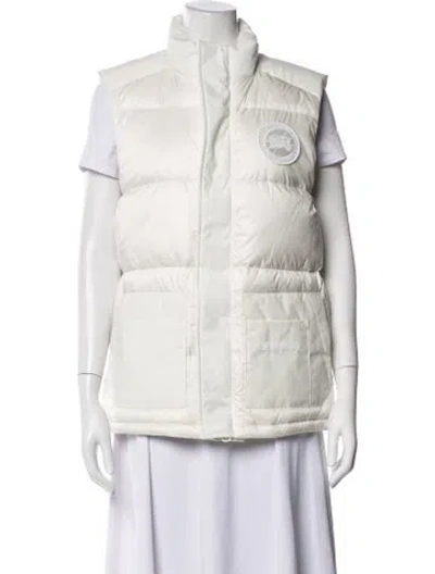 Pre-owned Canada Goose Down Coat In White