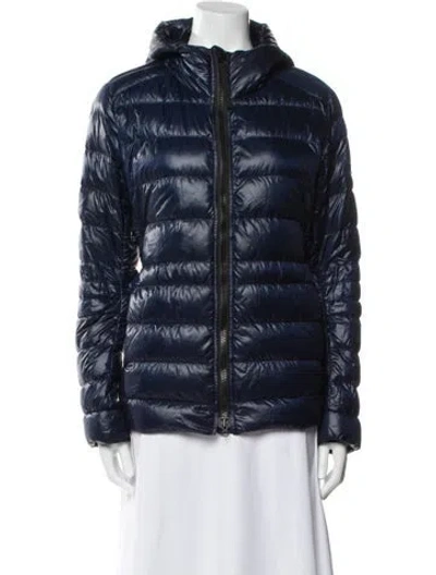 Pre-owned Canada Goose Down Down Coat In Blue
