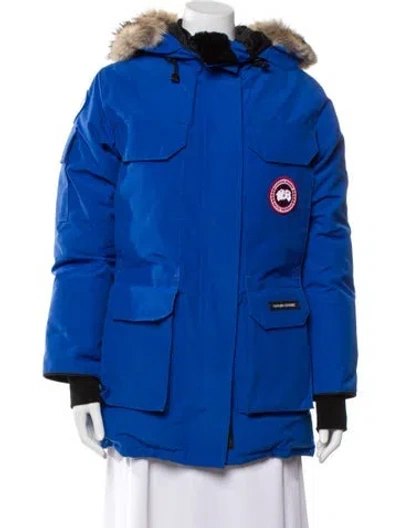 Pre-owned Canada Goose Down Down Coat In Blue