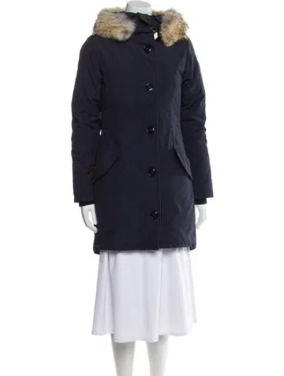 Pre-owned Canada Goose Down Down Coat In Blue