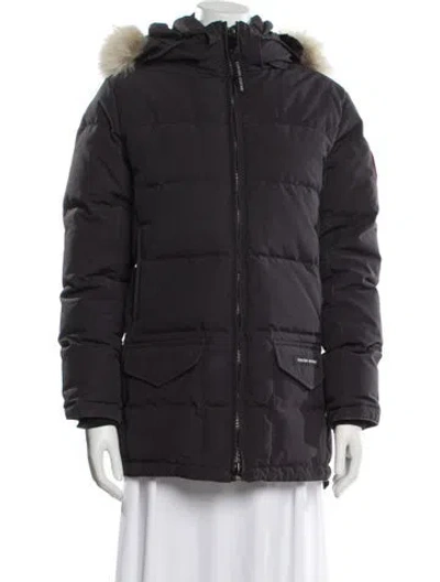 Pre-owned Canada Goose Down Down Coat In Blue