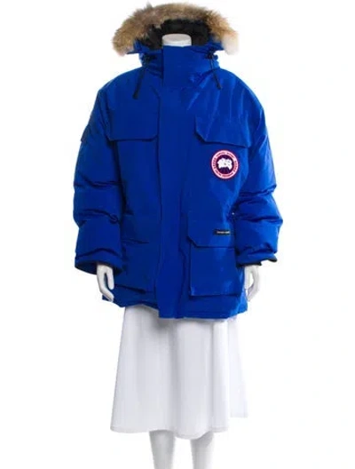 Pre-owned Canada Goose Down Down Coat In Blue