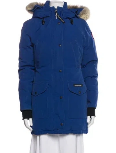 Pre-owned Canada Goose Down Down Coat In Blue