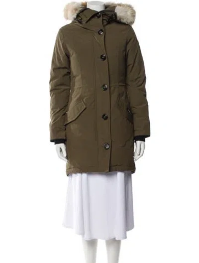 Pre-owned Canada Goose Down Down Coat In Green