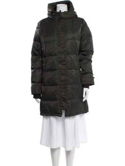 Pre-owned Canada Goose Down Down Coat In Green