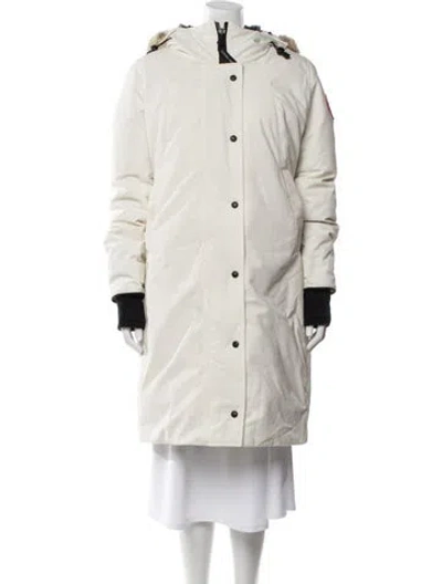 Pre-owned Canada Goose Down Down Coat In Neutral