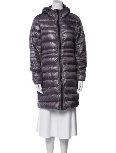Pre-owned Canada Goose Down Down Coat In Purple