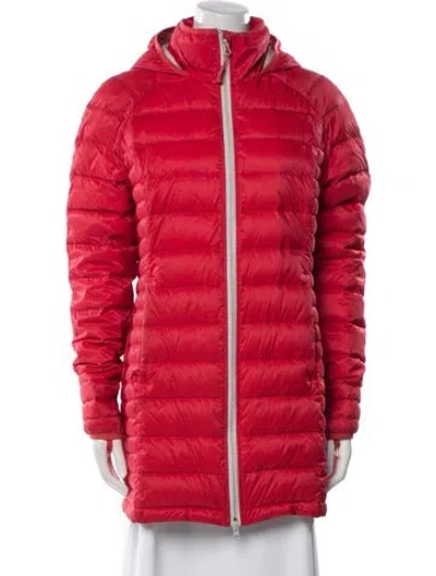 Pre-owned Canada Goose Down Down Coat In Red
