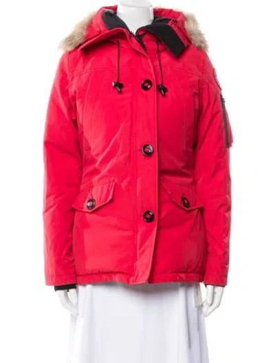 Pre-owned Canada Goose Down Down Coat In Red