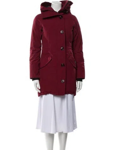 Pre-owned Canada Goose Down Down Coat In Red