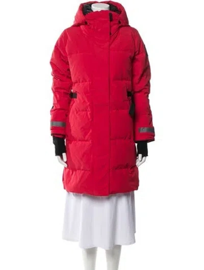 Pre-owned Canada Goose Down Down Coat In Red