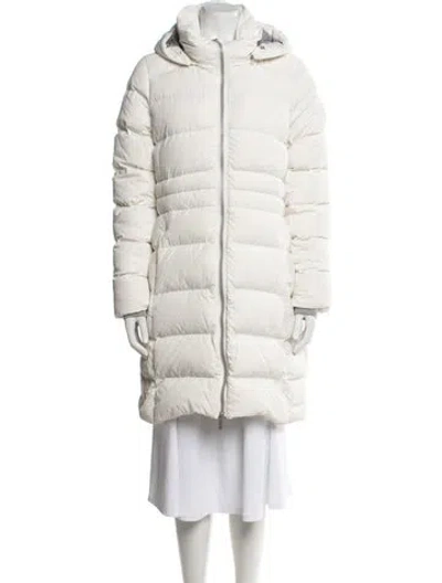 Pre-owned Canada Goose Down Down Coat In White