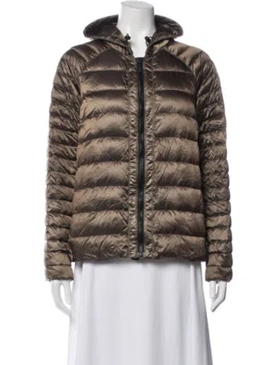 Pre-owned Canada Goose Down Down Jacket In Brown