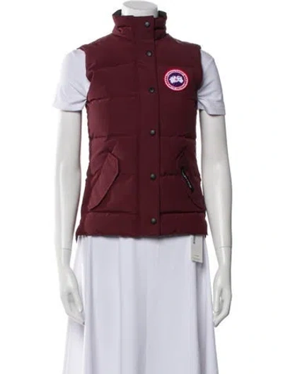 Pre-owned Canada Goose Down Down Jacket In Burgundy
