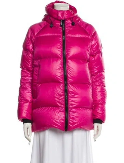 Pre-owned Canada Goose Down Down Jacket In Burgundy