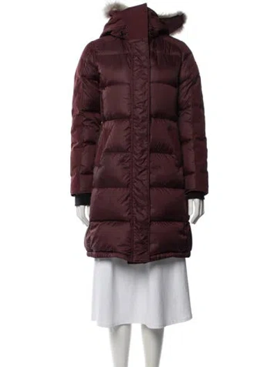 Pre-owned Canada Goose Down Down Jacket In Burgundy