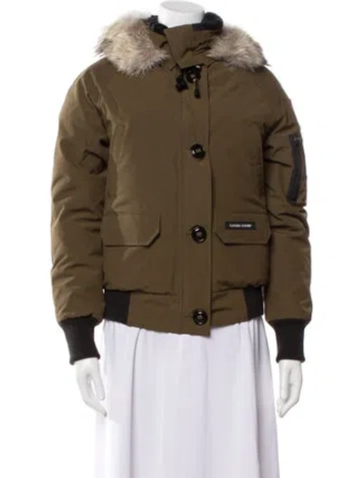 Pre-owned Canada Goose Down Down Jacket In Green