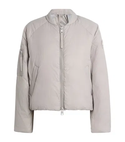 Canada Goose Down Elba Bomber Jacket In Gray
