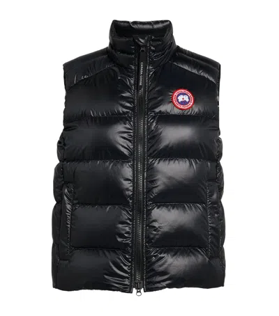 Canada Goose Cypress Quilted Recycled Ripstop Down Vest In Noir