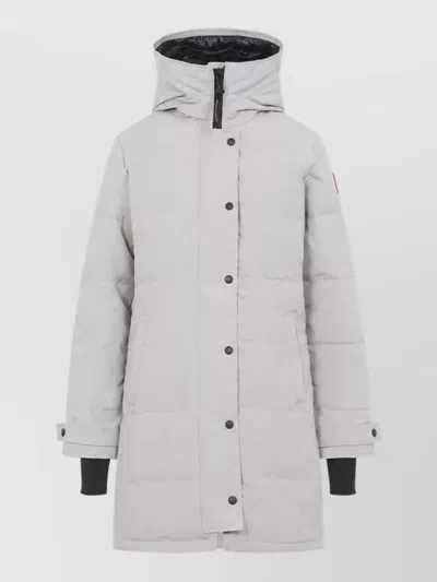 Canada Goose Down Hooded Puffer Parka In Gray