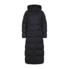 Canada Goose Down Insulated Long Padded Jacket In Black