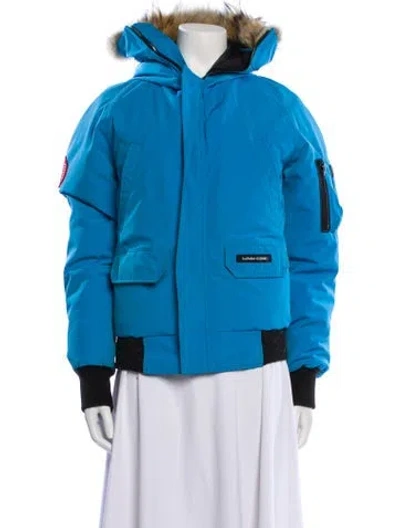 Pre-owned Canada Goose Down Jacket In Blue