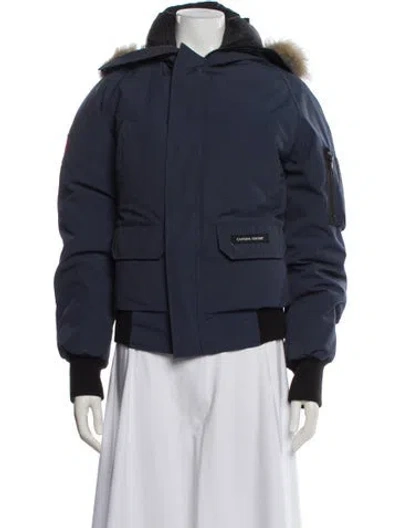 Pre-owned Canada Goose Down Jacket In Blue