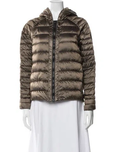 Pre-owned Canada Goose Down Jacket In Brown