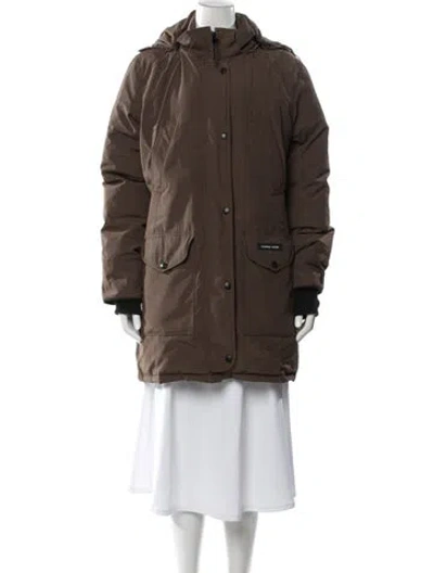 Pre-owned Canada Goose Down Jacket In Brown