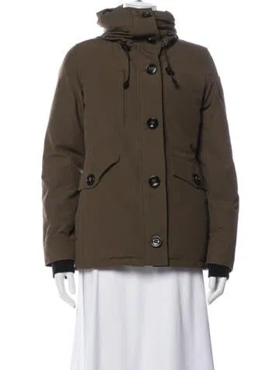 Pre-owned Canada Goose Down Jacket In Brown
