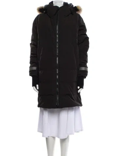 Pre-owned Canada Goose Down Jacket In Gray
